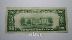 20 1929 Princeton Kentucky Ky Monnaie Nationale Banque Note Bill Ch. #5257 Vf++