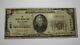 20 $ 1929 Pulaski Virginia Va Banque Nationale Monnaie Note Bill! Ch. # 4071 Fin