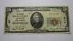 20 1929 Quincy Massachusetts Ma Monnaie Nationale Note Banque Bill Ch. #517 Rare