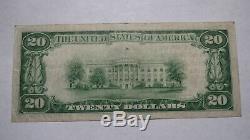 20 $ 1929 Rochester De New York Ny Banque Nationale Monnaie Note Bill Ch # 13330 Vf +