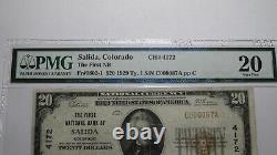 20 1929 Salida Colorado Co Banque Nationale De Devises Note Bill Ch. #4172 Vf20 Pmg