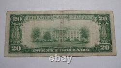 $20 1929 Seattle Washington Wa National Currency Bank Note Bill Ch. #13230 Vf