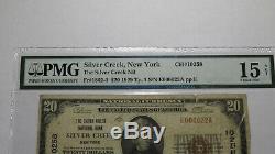20 $ 1929 Silver Creek À New York Ny Banque Nationale Monnaie Note Bill Ch. # 10258