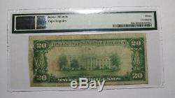 20 $ 1929 Silver Creek À New York Ny Banque Nationale Monnaie Note Bill Ch. # 10258