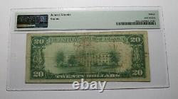 20 1929 Staples Minnesota Mn Monnaie Nationale Banque Note Bill Ch #8523 F15 Pmg