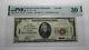 $20 1929 Stevens Point Wisconsin Wi Monnaie Nationale Bill #3001 Vf30