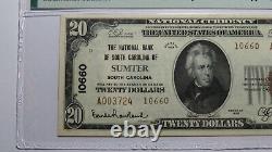 20 1929 Sumter Caroline Du Sud Sc Monnaie Nationale Note De La Banque Bill 110660 Unc63