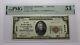 20 1929 Tahlequah Oklahoma National Monnaie Banque Note Bill Ch. #5478 Au53 Pmg