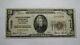 20 $ 1929 Vallejo Californie Ca Banque Nationale Monnaie Note Bill Ch. # 13368 Fin