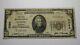 20 1929 Wayne Nebraska Ne Monnaie Nationale Note De Banque Bill Ch. #3392 Rare
