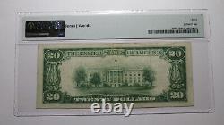 20 1929 Westernport Maryland Monnaie Nationale Note De La Banque Bill Ch #5831 Vf30 Pmg