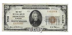 20 Dollars. 1929 Banque Nationale Princeton Mn Monnaie Nationale Bill #7708