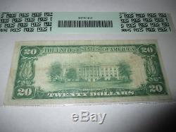 20 M $ 1929 Mankato Kansas Ks Monnaie Nationale Bank Note Bill! Ch. # 4727 Pcgs Vf