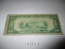 20 M $ 1929 Sheldon Iowa Ia Banque Nationale De Billets De Banque Note Bill # 7880 Fine Rare