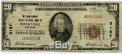 20 $ Montgomery County Banque Nationale De Rockville Maryland Fine, National Currenc