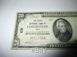 2029 $ 1929 Chillicothe Ohio Oh Banque Nationale De Billets De Banque Note! Ch. # 128 Fine