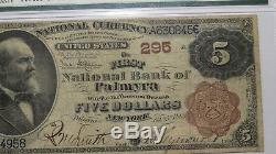 5 $ 1882 Billet De Billets De Banque En Monnaie Nationale Palmyra New York Ny!
