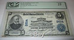 $ 5 1902 Albuquerque Nouveau-mexique Nm Bill De Billet De Banque National! # 2614 Vf