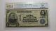 5 1902 $ Atchison Kansas Ks Monnaie Nationale Banque Note Bill Ch. #11405 Pcgs Vf25