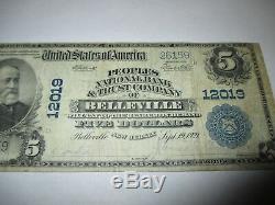 5 $ 1902 Billet De Billet De Banque En Monnaie Nationale Du New Jersey, Dans Le New Jersey, Dans Le New Jersey! # 12019 Fin