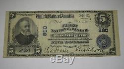 5 $ 1902 Billets De Banque En Monnaie Nationale Du New Jersey Nj À Washington # 860 Vf