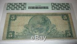 5 1902 $ Blissfield Michigan MI Banque De Monnaie Nationale Note Bill Ch. # 11813 Pcgs