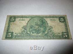 5 1902 $ Chariton Iowa Ia Banque De Billets De Banque Nationale Note Bill! Ch. # 9024 Amende
