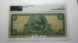 5 $ 1902 Colombie Caroline Du Sud Monnaie Nationale Note De La Banque Bill #9687 Pmg F12