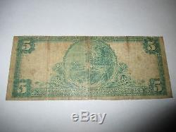 $ 5 1902 Columbia Caroline Du Sud Sc National Bill Bank Note Bill! # 9687 Rare