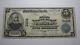 $5 1902 Cranbury New Jersey Nj National Currency Bank Note Bill! Ch. #3168 Rare