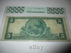 5 $ 1902 De Land Illinois IL Banque Nationale Monnaie Note Bill! Ch. # 5699 Vf