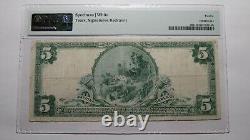 5 $ 1902 Fairview New Jersey Nj Monnaie Nationale Note De La Banque Bill #12465 Pmg F12
