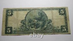$5 1902 Frenchtown New Jersey Nj National Currency Bank Note Bill! Ch #1459 Amende