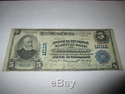 $ 5 1902 Greensboro North Carolina Nc Note De La Banque Nationale De Billets Bill! Ch # 1459