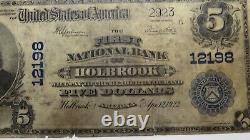 5 1902 $ Holbrook Arizona Az Monnaie Nationale Banque Note Bill Ch. #12198 Pmg F12