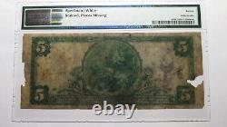 5 1902 $ Holbrook Arizona Az Monnaie Nationale Banque Note Bill Ch. #12198 Pmg F12