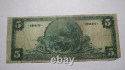 $5 1902 Holyoke Massachusetts Monnaie Nationale Note Banque Bill 1246 Hadley Falls
