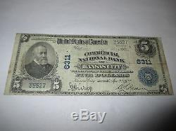 5 1902 $ Kansas City Kansas Ks Banque Nationale De Billets De Banque Note! Ch. # 6311 Fine