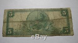 5 $ 1902 New Lexington Ohio Oh Banque Nationale Monnaie Note Bill! Ch. # 6505 Rare
