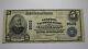 5 $ 1902 Oakland California Ca National Currency Bank Note Bill Charter #9502 Vf