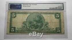 $ 5 1902 Oakland Californie Ca Banque Nationale Monnaie Note Bill! Ch. # 9502 Pmg
