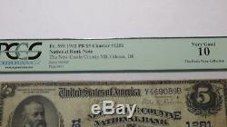 5 $ 1902 Odessa Delaware De Facture Billet De Banque! Ch. # 1281 Pcgs