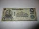 5 1902 $ Ogdensburg New York Ny Banque De Billets De Banque Nationale Note Bill! Ch. # 2446 Fine