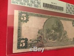 5 $ 1902 Premier Nb, New York Ny Red Seal Banque Nationale Monnaie Note Charte 29