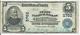 $ 5 1902 Première Banque Nationale Clarington Ohio Gutter Erreur Note Note Ch # 5762