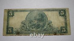 $5 1902 Scarsdale New York Ny National Currency Bank Note Bill Ch. #11708 Fine