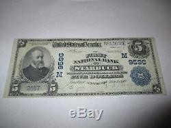5 1902 $ Starbuck Minnesota Mn Banque Nationale De Billets De Banque Note! Ch # 9596 Vf +