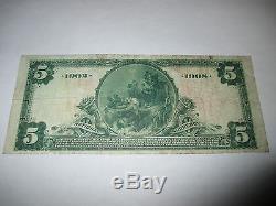 5 1902 $ Tipton Indiana In Billet De Banque De Billets De Banque! Ch # 7496 Amende