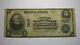 5 1902 $ Vicksburg Mississippi Ms Monnaie Nationale Banque Note Bill Ch. #7507 Fine