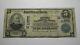 $5 1902 Wood River Illinois Il National Currency Bank Note Bill Ch. #11876 Fine